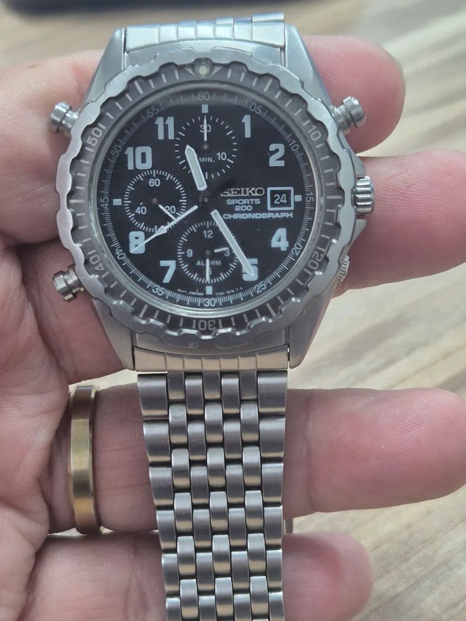 Relógio SEIKO CRONÓGRAFO 200 METROS  ( 7T32 - 7E38 )  -  IMPECÁVEL   - Foto 3