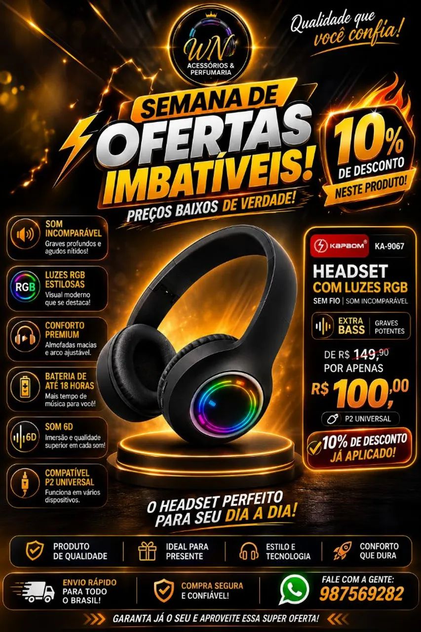 Fones headset bluetooth várias versões  - Foto 5