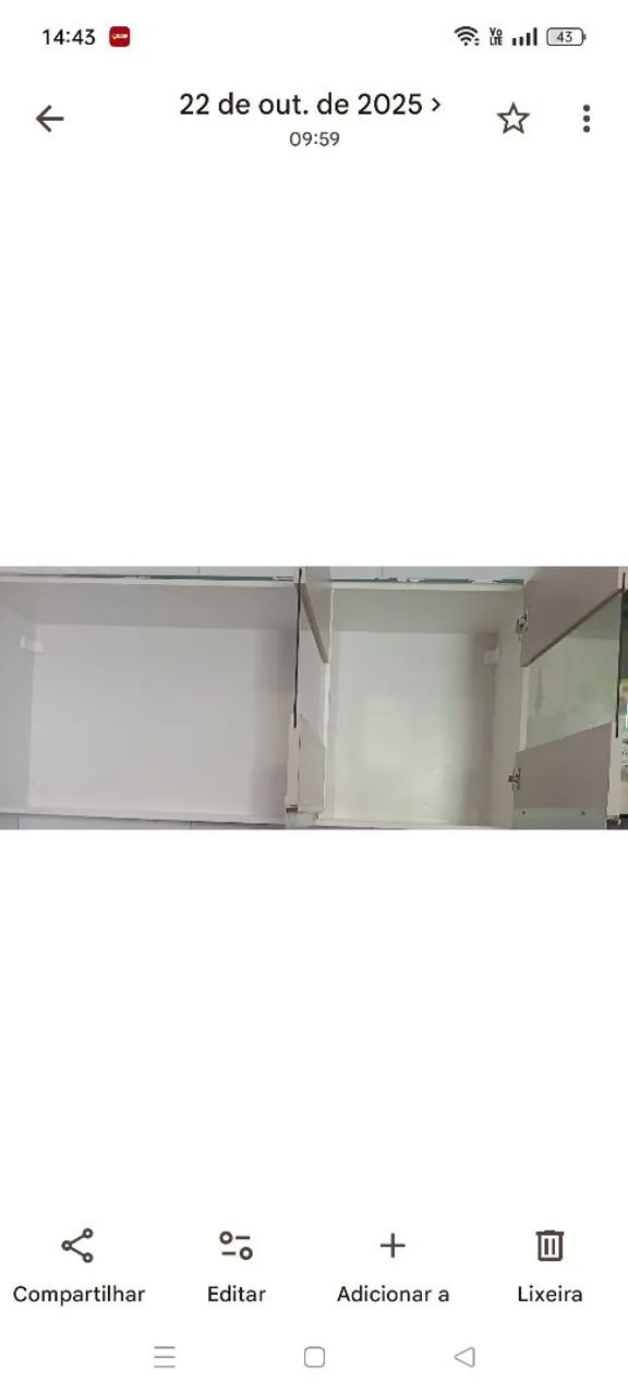 Armário de cozinha com 3 porta vidro   - Foto 2