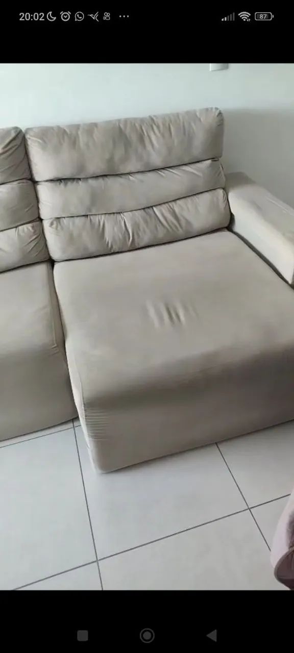 Sofá semi-novo estamos vendendo porque temos dois  - Foto 2
