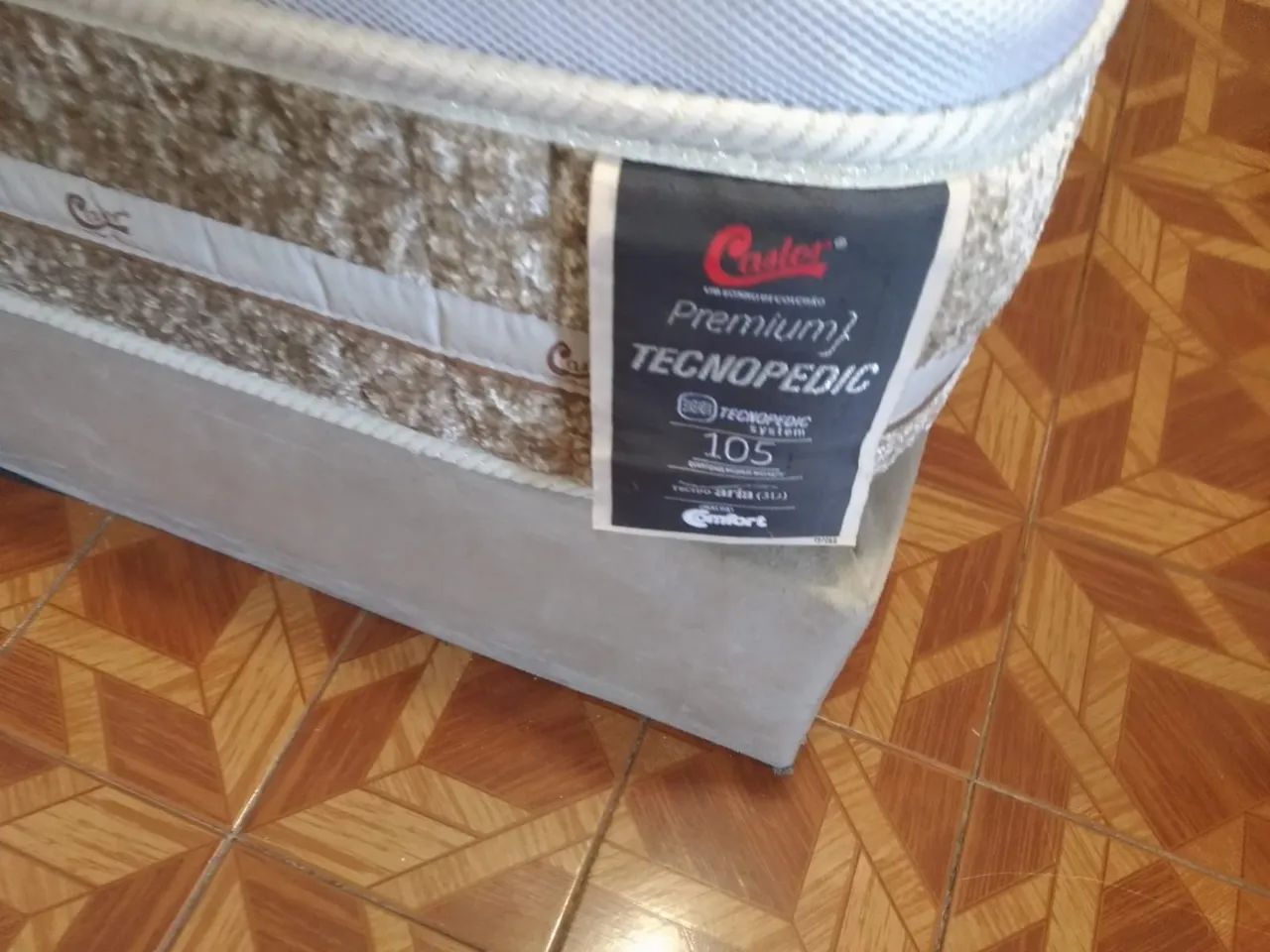 Cama Box Solteiro ApoloSpuma + Colchão Castor Tecnopedic Premium - Foto 5