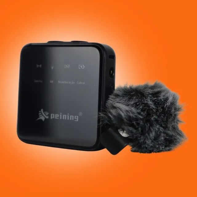 Microfone de Lapela Sem Fio PEI-MKF08 Peining