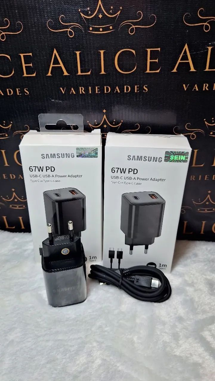Carregador Samsung 67w Tipo Tipo C 