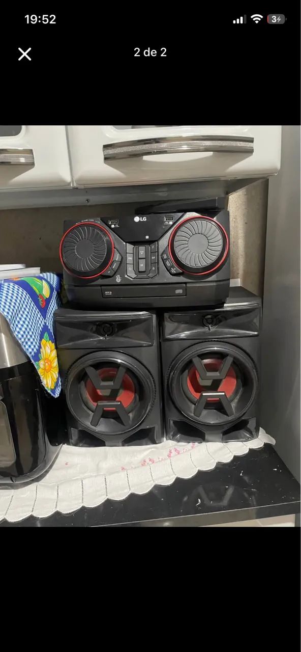 Caixe de som lg xbom mini system em ótimos estado