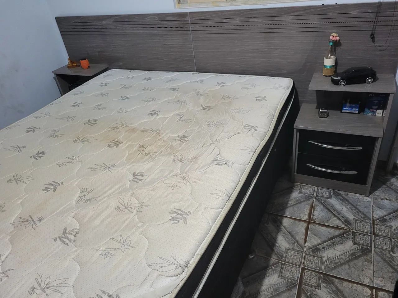 Cama Box colchão e cabeceira - Foto 4