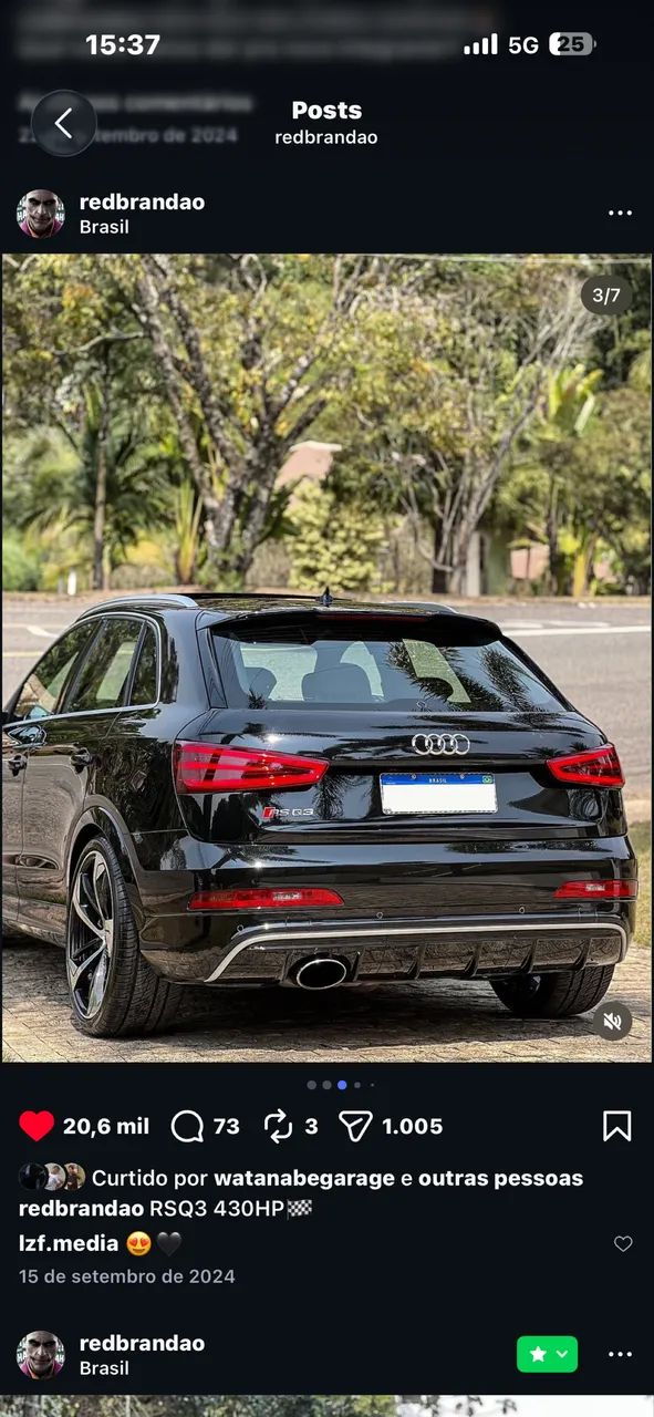 Audi RS RS Q3 2.5 TFSI Quattro S-tronic 5p 2015