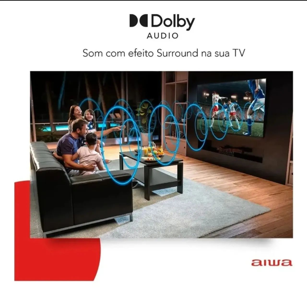 SmarTV Aiwa Android HD 32 polegadas borda ultrafina - TVs - Jardim