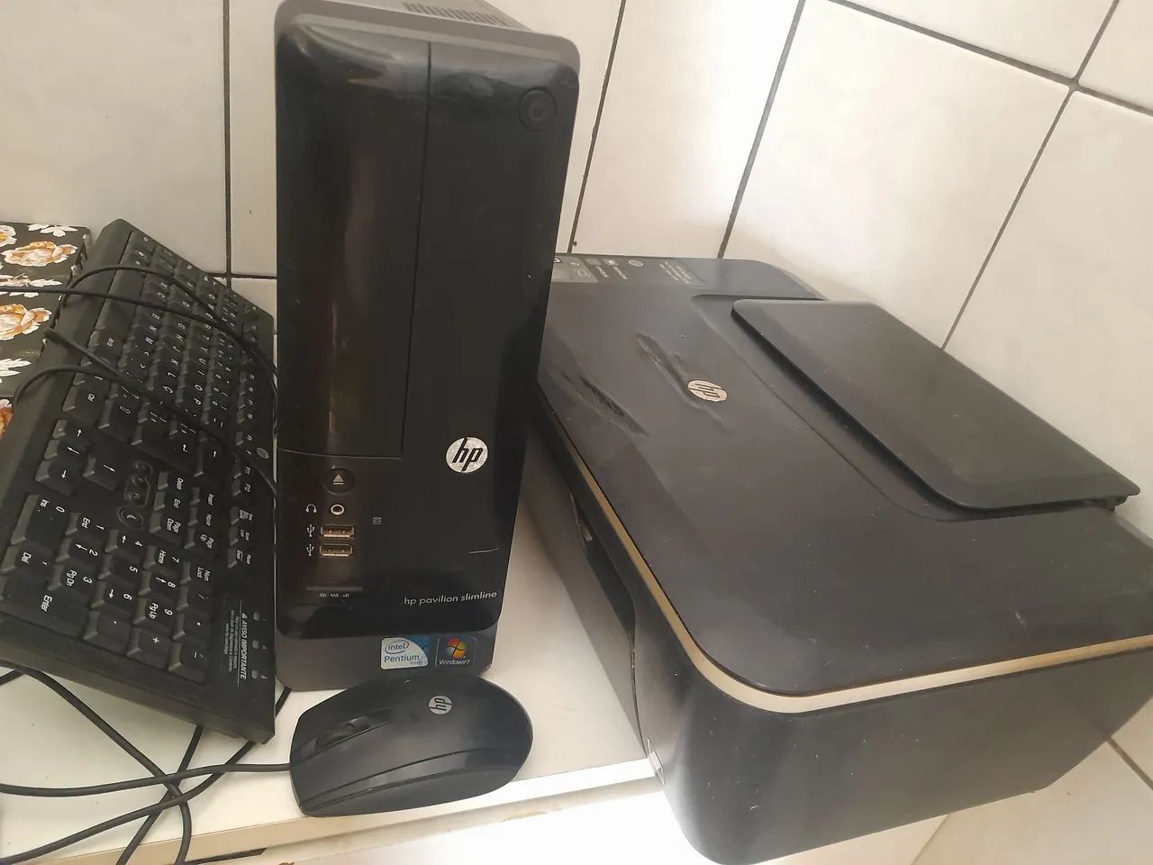 CPU IMPRESSORA MOUSE E TECLADO 