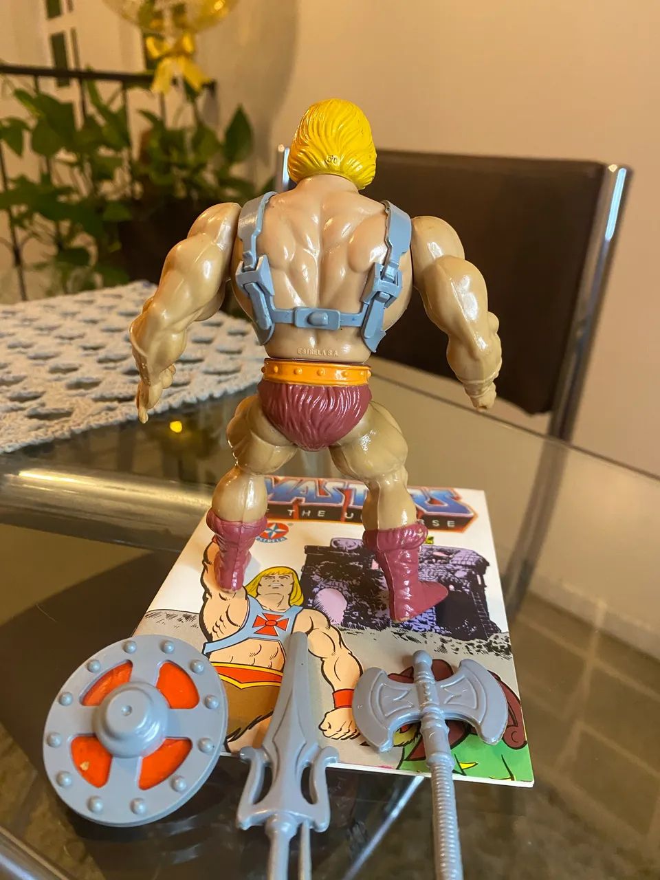 HE MAN ESTRELA COMPLETO + GIBI ORIGINAL  - Foto 4