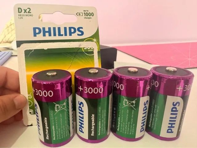 Carregador de Pilha Philips +4 Pilhas - Foto 5