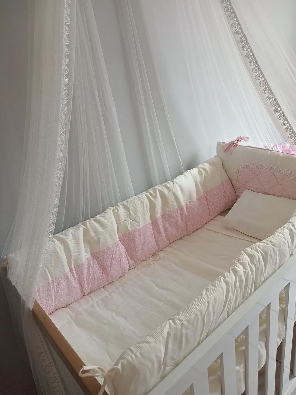Berço + kit berço + cortinado com dossel  - Foto 4