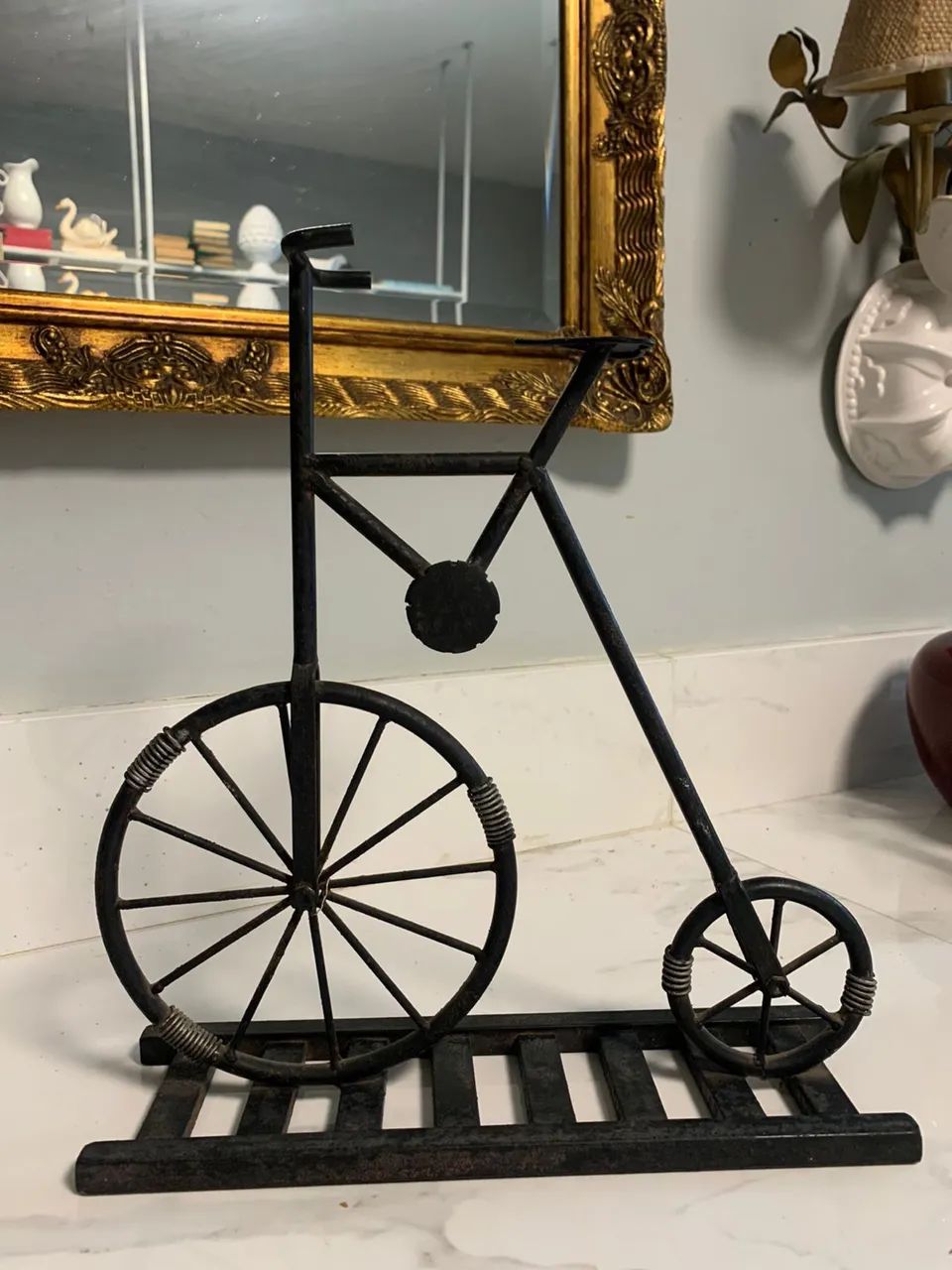 Escultura bicicleta de ferro  - Foto 6