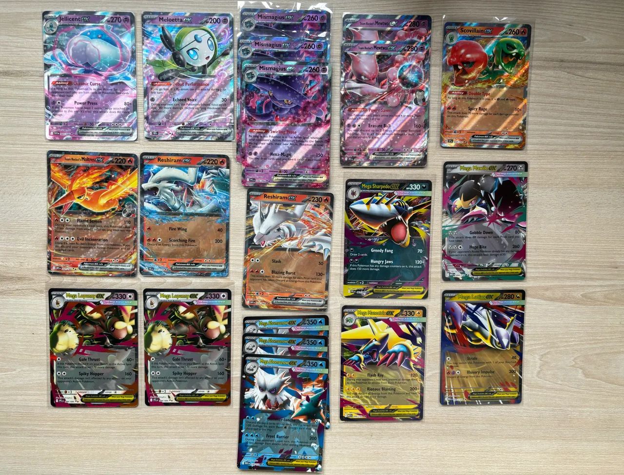 Cartas Pokemon EX - Lote menos que 4 reais cada carta