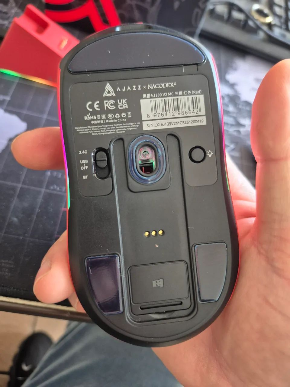 Mouse Gamer sem fio  - Foto 4