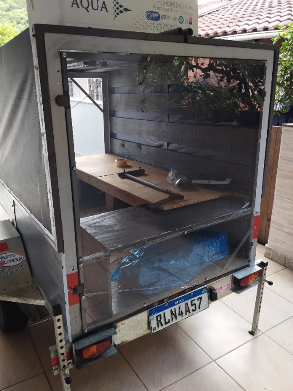 Carretinha reboque adaptada para camping - Foto 5