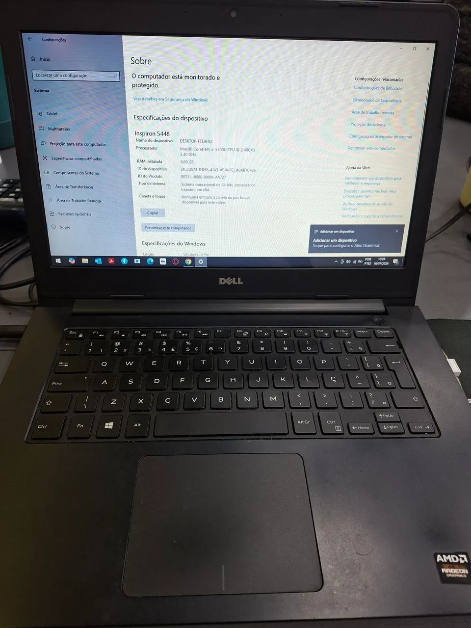 Notebook  Dell inspirion 5448 - Foto 4