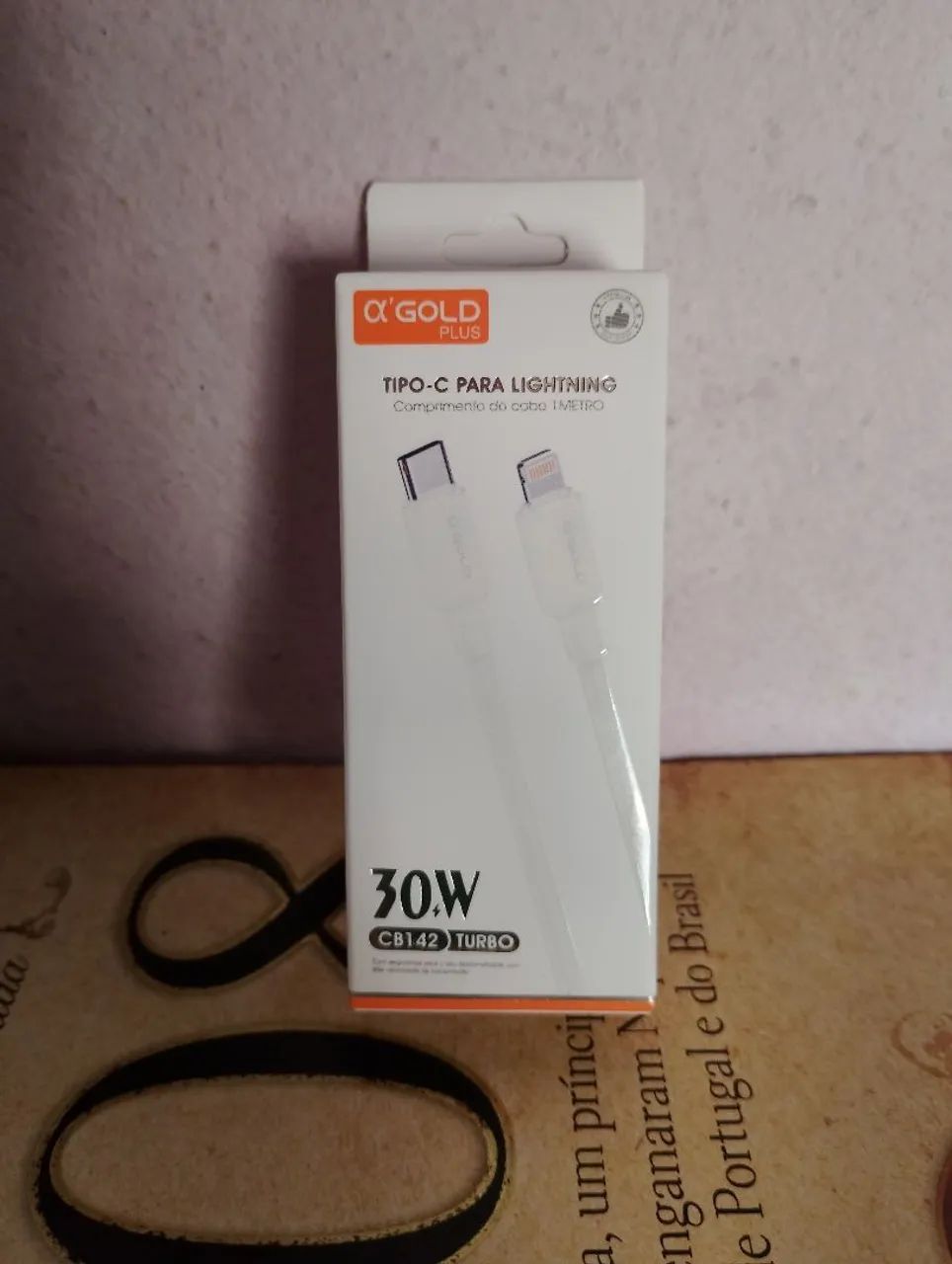 Cabo Tipo C para Lightning 30w - Gold - Foto 2