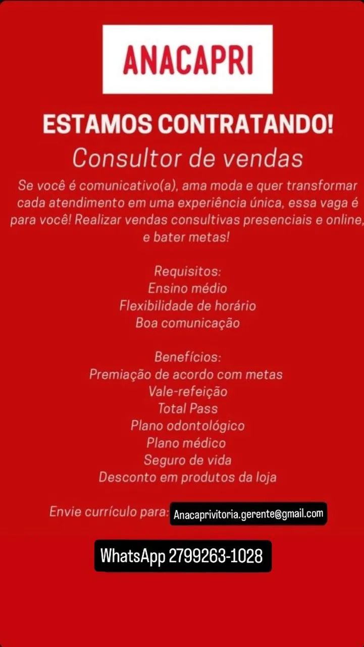 Consultor de vendas