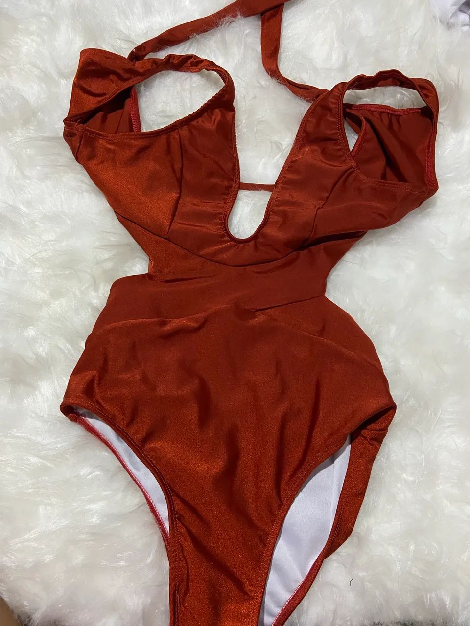 Maio praia show vermelho m - Foto 3