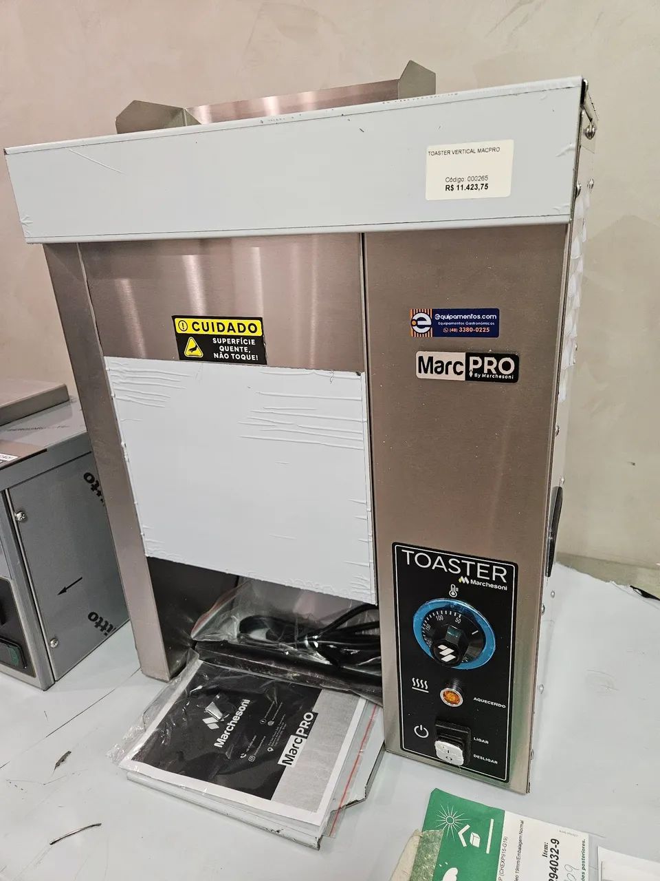toaster vertical de pães marcpro inox