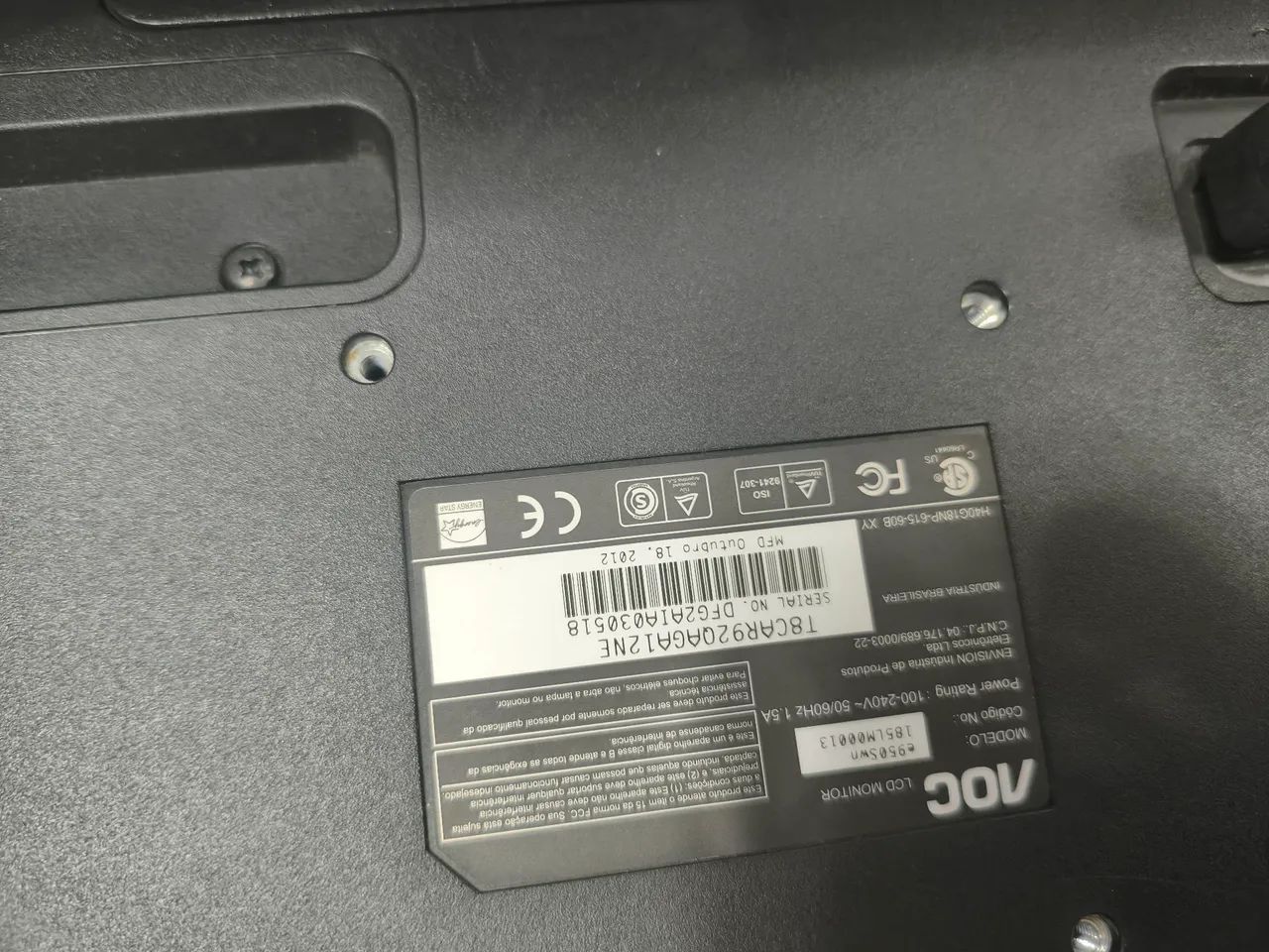Monitor AOC 18,5" perfeito estado LCD - Foto 3