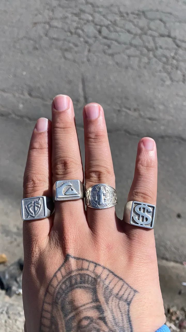 Pulseiras e anéis de prata 925 - Foto 3
