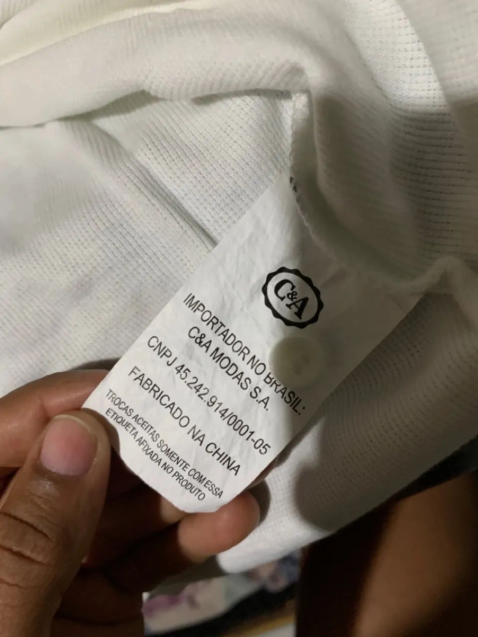 Camisa de botão branca C&A  - Foto 3