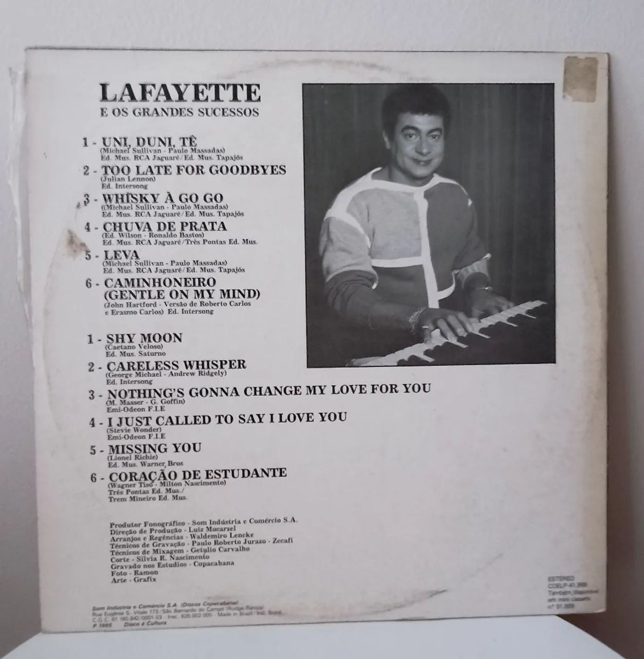 Lafayette e os Grandes sucessos. LP. - Foto 2