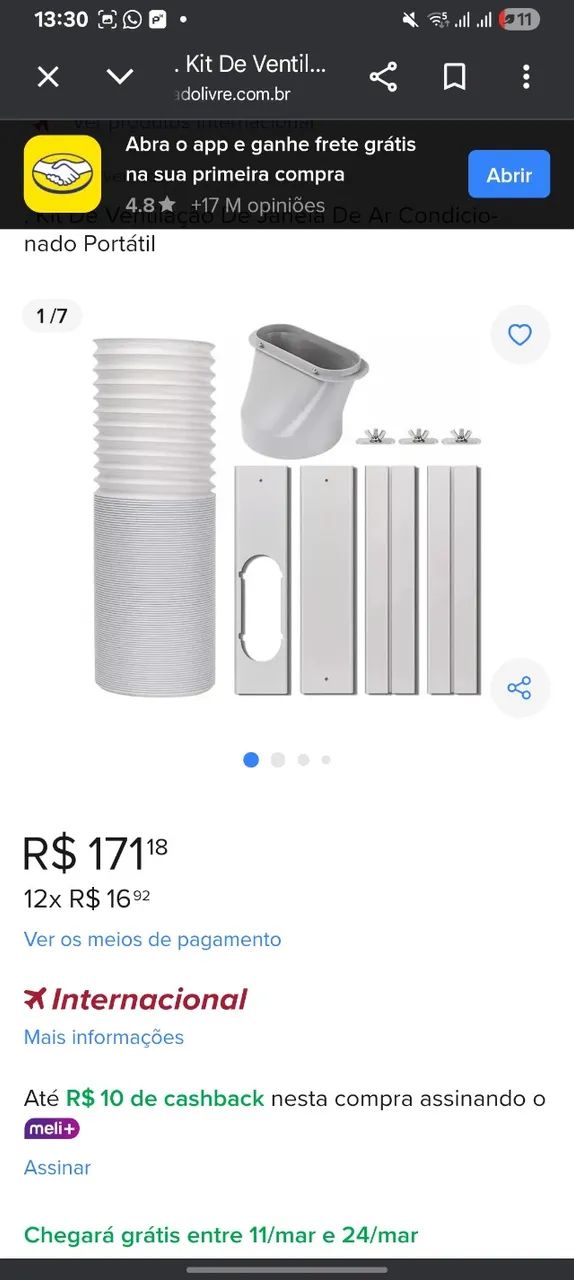 Ar condicionado portatil 9.000 btus  - Foto 5