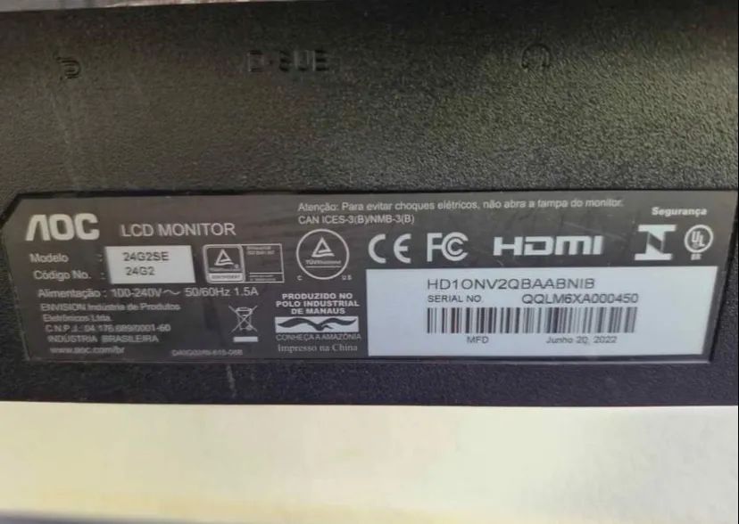 Monitor 165hz AOC VIPER