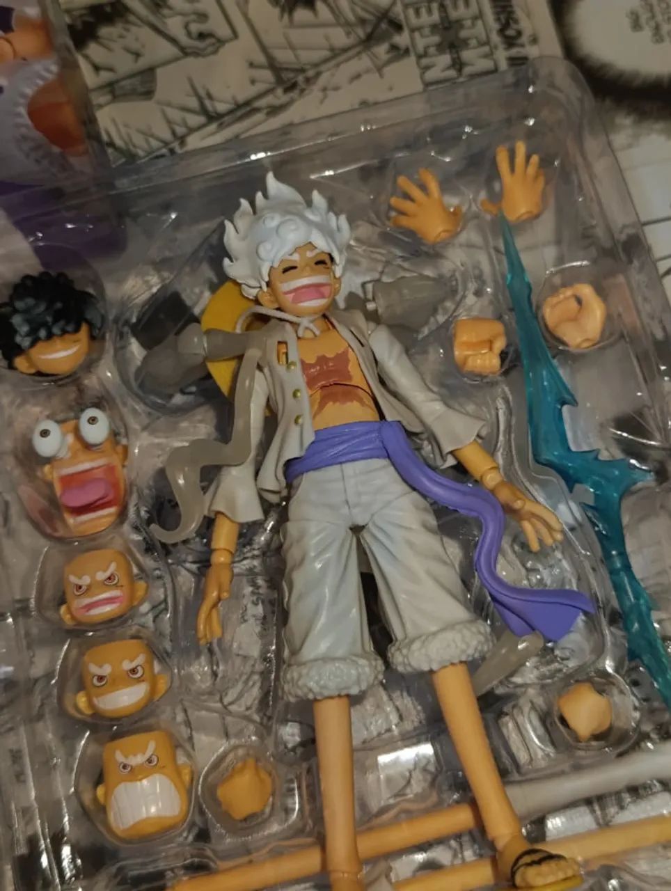 Figure Luffy Gear 5 Articulado (One Piece / Nika) - Foto 5