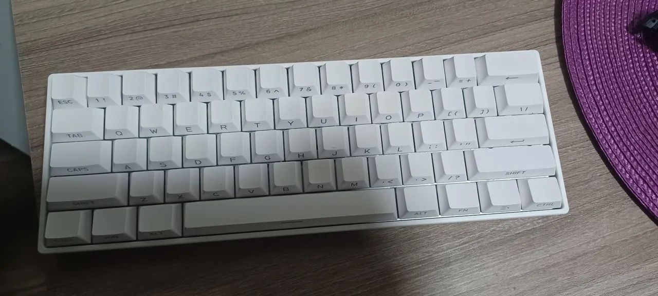 Teclado mecanico FUN60 pro Branco 61% - Foto 2