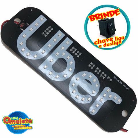 Placa Uber Kit Letreiro Luminoso Led 46 leds 99 pop - Foto 4