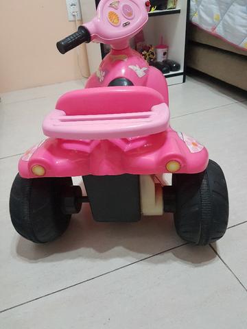 Motoca Elétrica Infantil Rosa - Foto 2