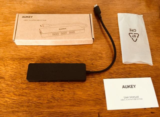 Adaptador Hub USB-C Aukey CB-C64 MacBook Pro - 4 portas USB 3.0 - Foto 3