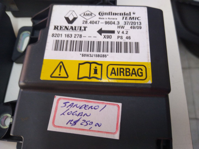 Módulo Airbag Renault Sandero - Logan - Cód. 8201 163 278 - Original (valor unitário) - Foto 2