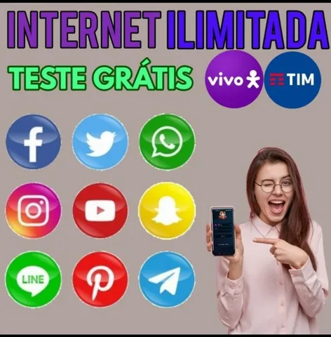 TESTE GRÁTIS 24 HORAS  internet ilimitada da VIVO 