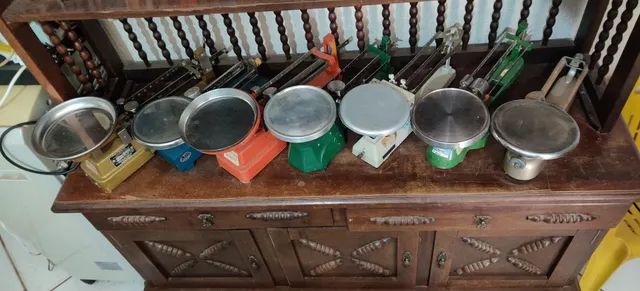 Mini balança de precisão antiga  - Foto 4