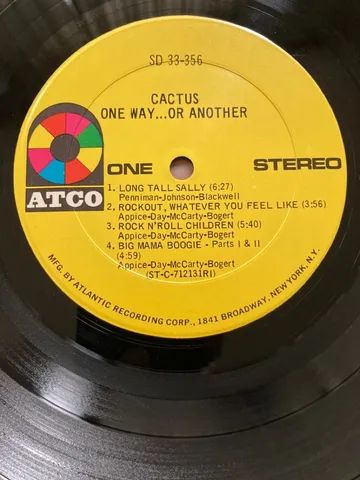 Long Tall Sally / Rock 'n' Roll Children by Cactus (Single