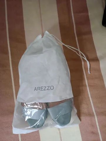 SANDÁLIA AREZZO PLATAFORMA, n°37. Azul claro ORIGINAL. - Foto 3