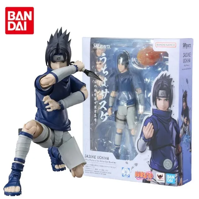 Boneco Sasuke Classico Não Articulado - Sasuke 18cm Naruto