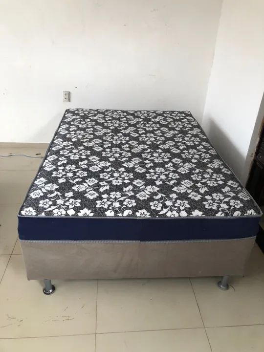 Cama box casal conjugada