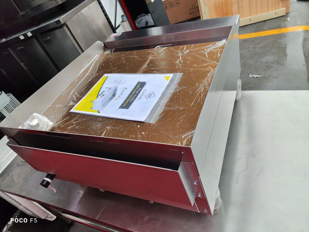 VENDO CHAPA 2 QUEIMADORES PROFISSIONAL ZAHAV INOX NOVA  - Foto 6