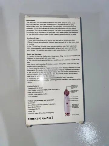 Aparelho Removedor/Sugador de Cravos e Acne - Foto 2