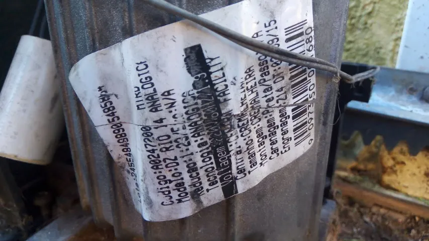 Motor Portão Deslizante Ppa Dz Rio 1/4 Hp 3mt 220V