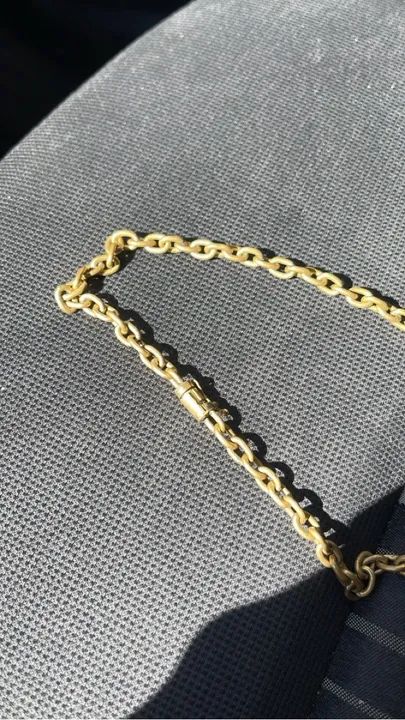 Colar com Cruz 100% de moeda antiga não descasca não perde a cor