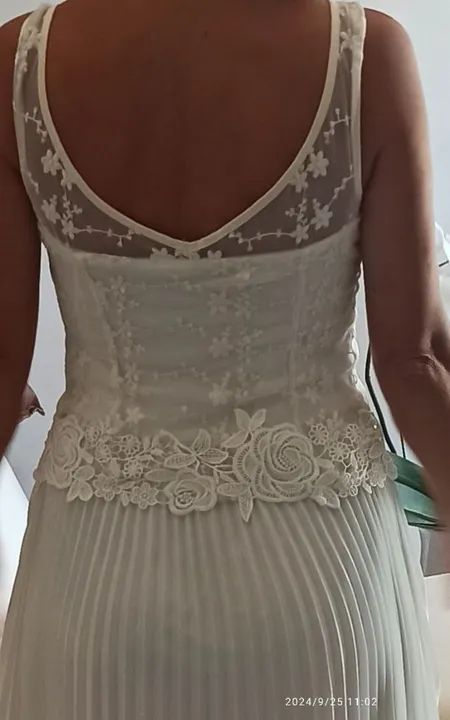 Vestido branco curto p - Foto 2
