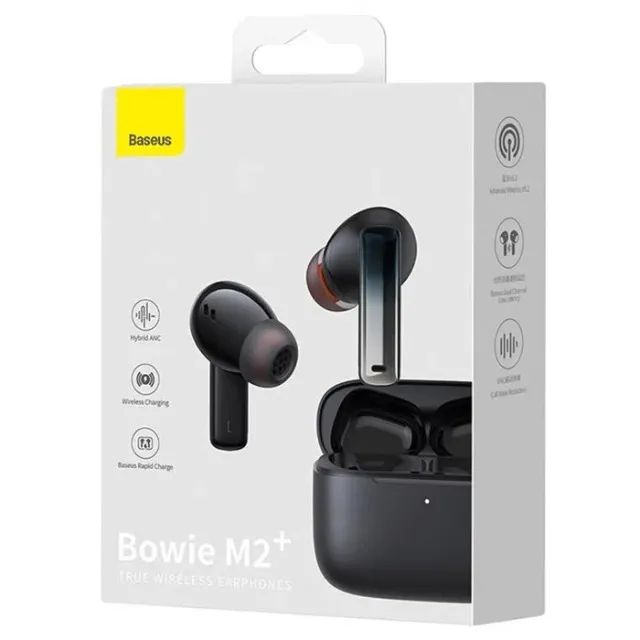  Fone de ouvido Baseus Bowie M2 bluetooth cancelamento de ruído ANC Pro (Branco ou Preto) - Foto 4