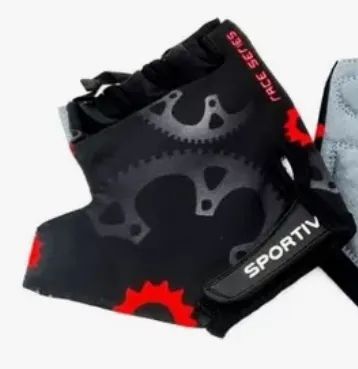 Luva Ciclismo Moto Motociclista Bike Bicicleta Fitness Em Lycra Estampada Dedo Curto. z882 - Foto 4