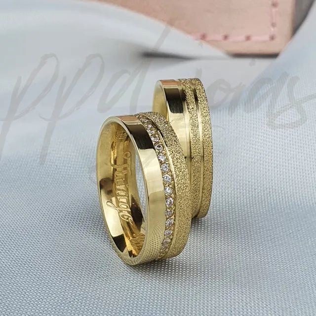 Alianças de Noivado em Ouro 18k - Foto 3
